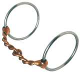 Loose Ring Twisted Wire Snaffle Copper Mouthpiece